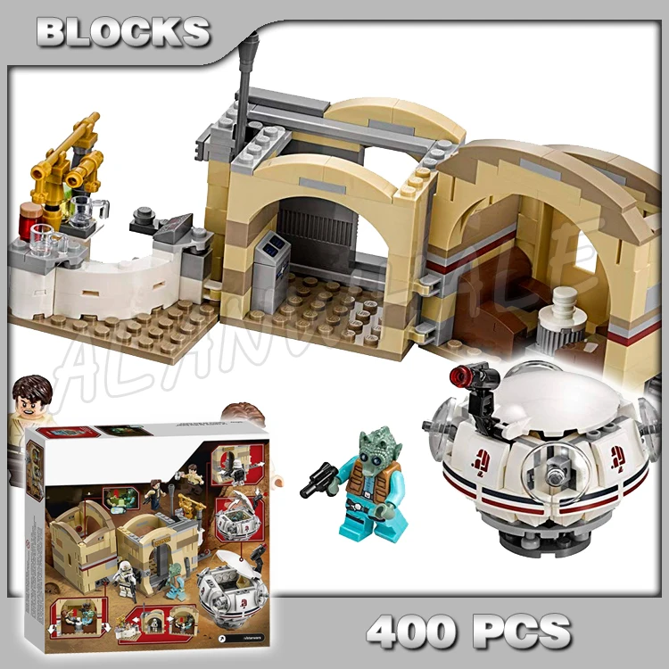 400pcs Star Mos Eisley Cantina Modular Bar Ubrikkian 9000 Sand Trooper 10905 Building Blocks Toys Compatible With Model
400pcs Star Mos Eisley Cantina Modular Bar Ubrikkian 9000 Sand Trooper 10905 Building Blocks Toys Compatible With Model