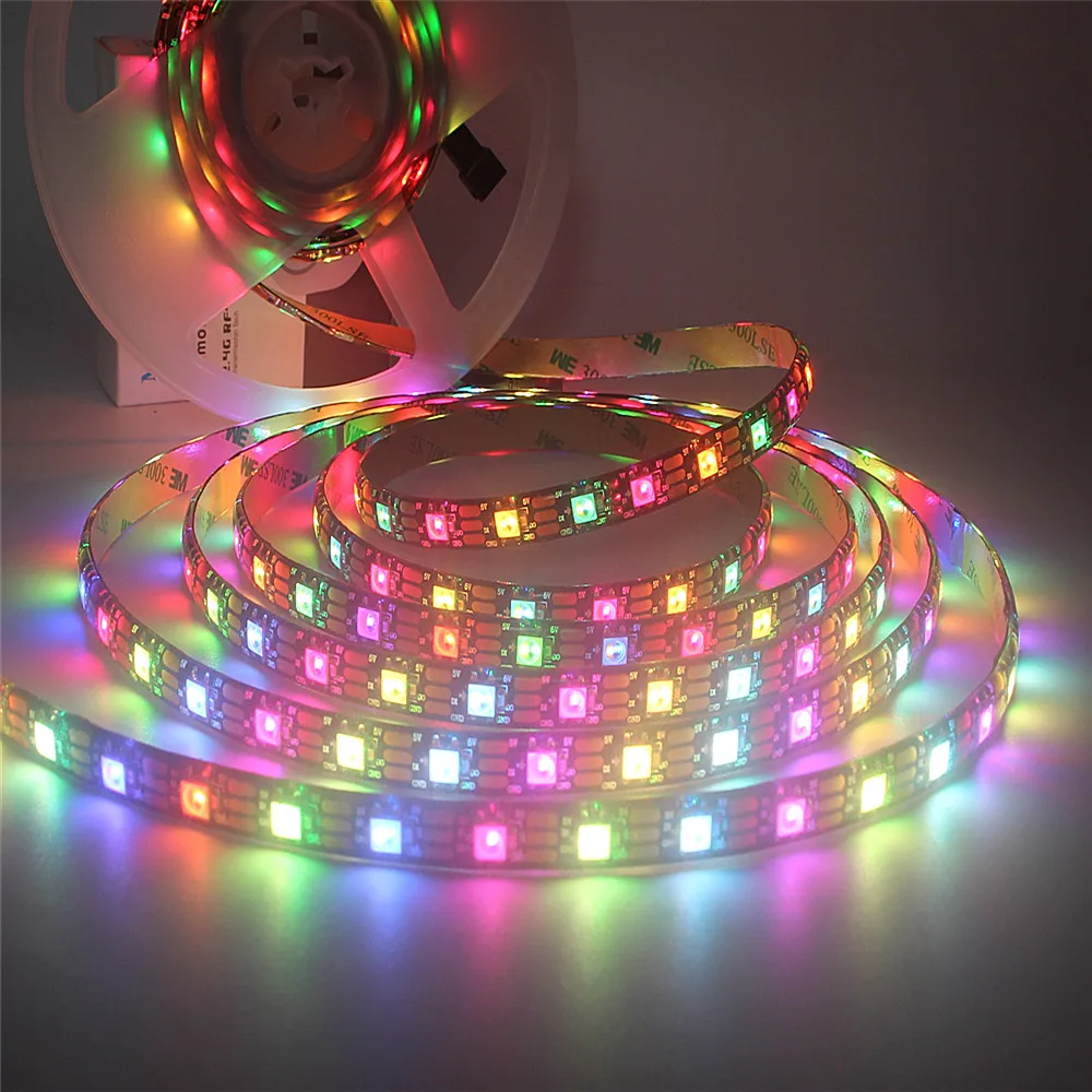 SK6812 DC 5V RGBW RGBWW Led Strip 4 In 1 Individual Addressable 2812 Light Tape 5M 30 60 Leds/M IP30 IP65 IP67 Black / White PCB
SK6812 DC 5V RGBW RGBWW Led Strip 4 In 1 Individual Addressable 2812 Light Tape 5M 30 60 Leds/M IP30 IP65 IP67 Black / White PCB