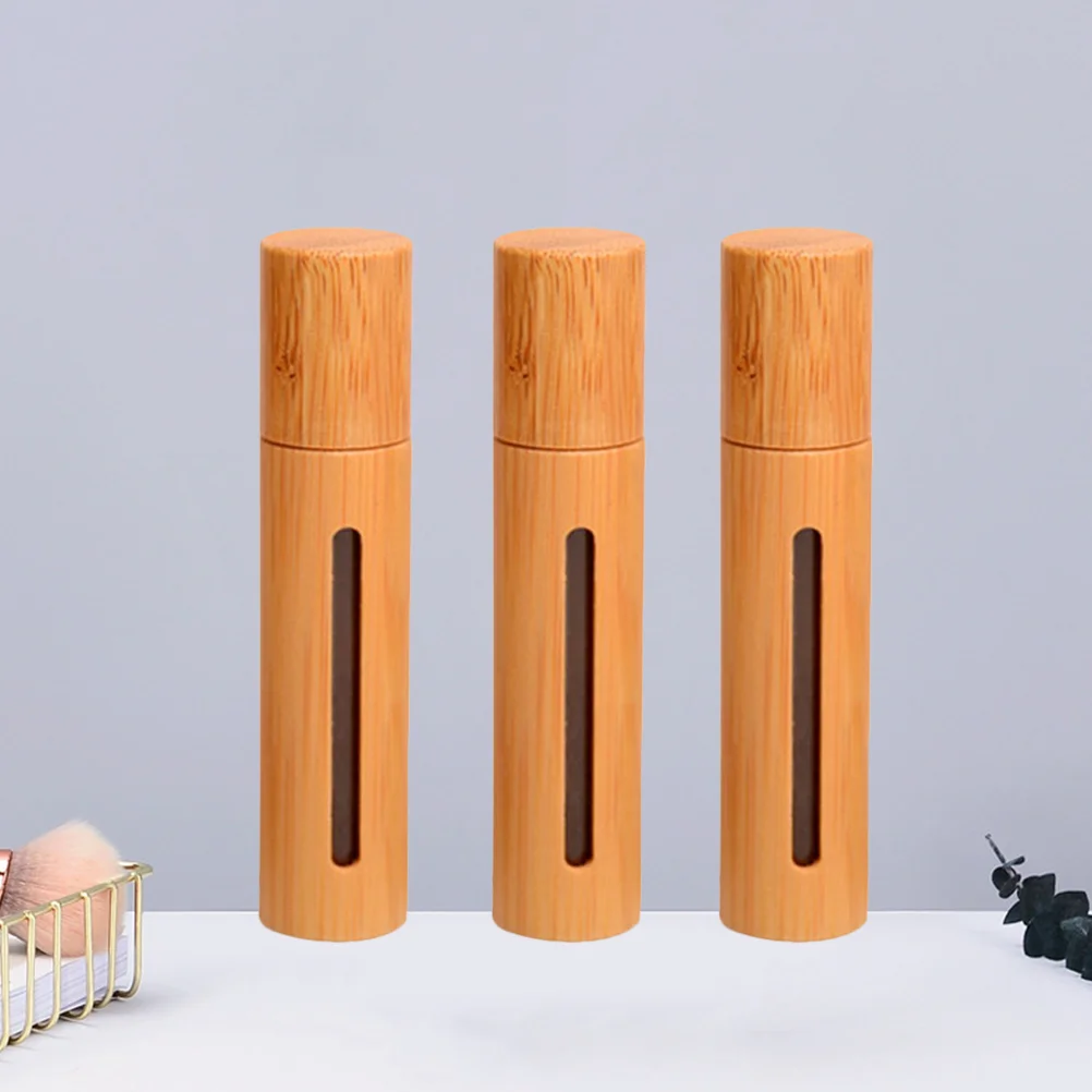3 Pcs 10ml Refillable Perfume Roll On Bottle Bamboo Cover Transparent Window Empty Bottle with Stainless Steel Roller Ball for
3 Pcs 10ml Refillable Perfume Roll On Bottle Bamboo Cover Transparent Window Empty Bottle with Stainless Steel Roller Ball for