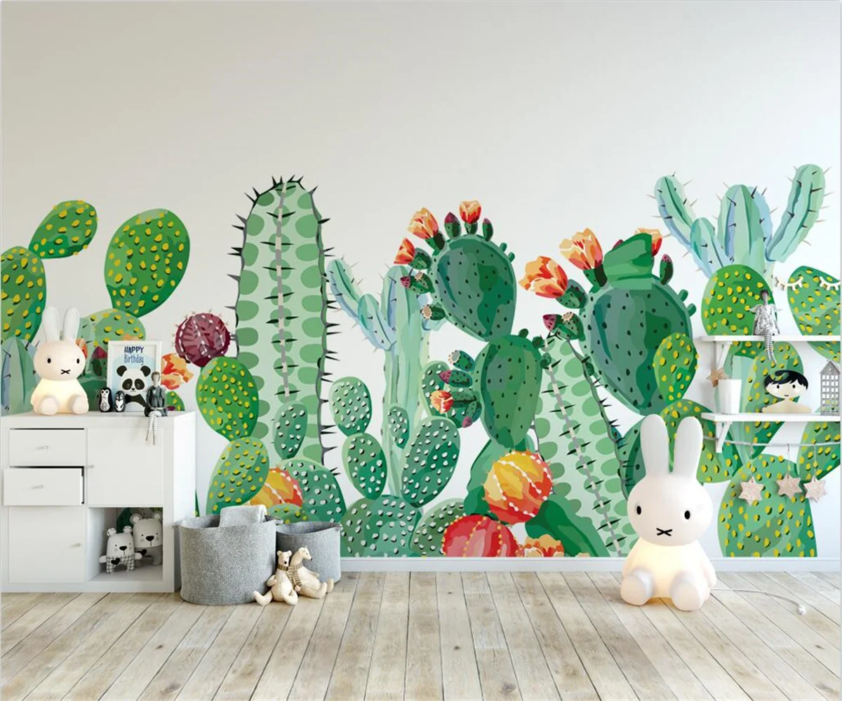Modern hand drawn cactus children's room Mural Wallpaper for Children's Room Living Room Home Decor Customized Size 3D wallpaper
Modern hand drawn cactus children's room Mural Wallpaper for Children's Room Living Room Home Decor Customized Size 3D wallpaper