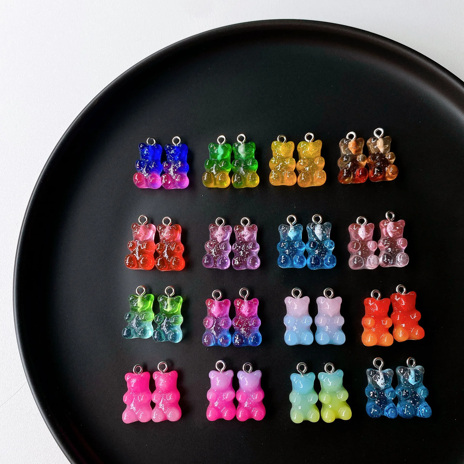 10 шт. Подвески ручной работы с градиентом, мультяшный медведь, серьги, подвески, ювелирные соединители, «сделай сам», ожерелье, серьги, изготовление ювелирных изделий 
10 шт. Подвески ручной работы с градиентом, мультяшный медведь, серьги, подвески, ювелирные соединители, «сделай сам», ожерелье, серьги, изготовление ювелирных изделий