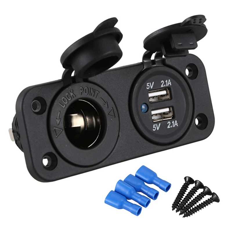 12V Dual USB Plug Charger Outlet Car Socket Charger Cigarette Lighter Socket Splitter Power Adapter
12V Dual USB Plug Charger Outlet Car Socket Charger Cigarette Lighter Socket Splitter Power Adapter