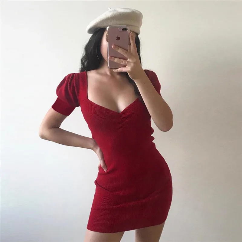 2022 Women's New Spring Lantern Puff Sleeves Square Neck Package Hip Slim Dress Short Skirt Women's Sexy Dress Woman Dress
2022 Women's New Spring Lantern Puff Sleeves Square Neck Package Hip Slim Dress Short Skirt Women's Sexy Dress Woman Dress