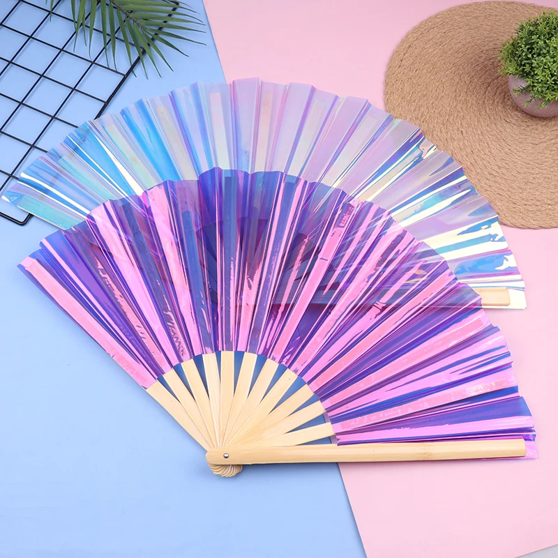 1Pc PVC Tai Chi Fan 33cm Bamboo Fan Laser Kung Fu Folding Fan Craft Gifts Stage Performance Dance Party Photography Props Fan
1Pc PVC Tai Chi Fan 33cm Bamboo Fan Laser Kung Fu Folding Fan Craft Gifts Stage Performance Dance Party Photography Props Fan