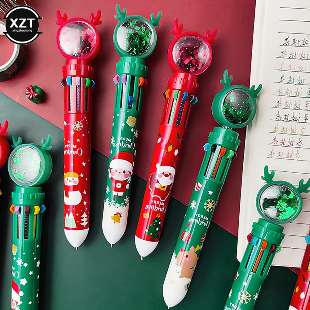 1Pc Kawaii Christmas Ballpoint Pen 10 Colors Push Ball Point Pen Santa Claus Gift School Office Stationery Random Color
1Pc Kawaii Christmas Ballpoint Pen 10 Colors Push Ball Point Pen Santa Claus Gift School Office Stationery Random Color