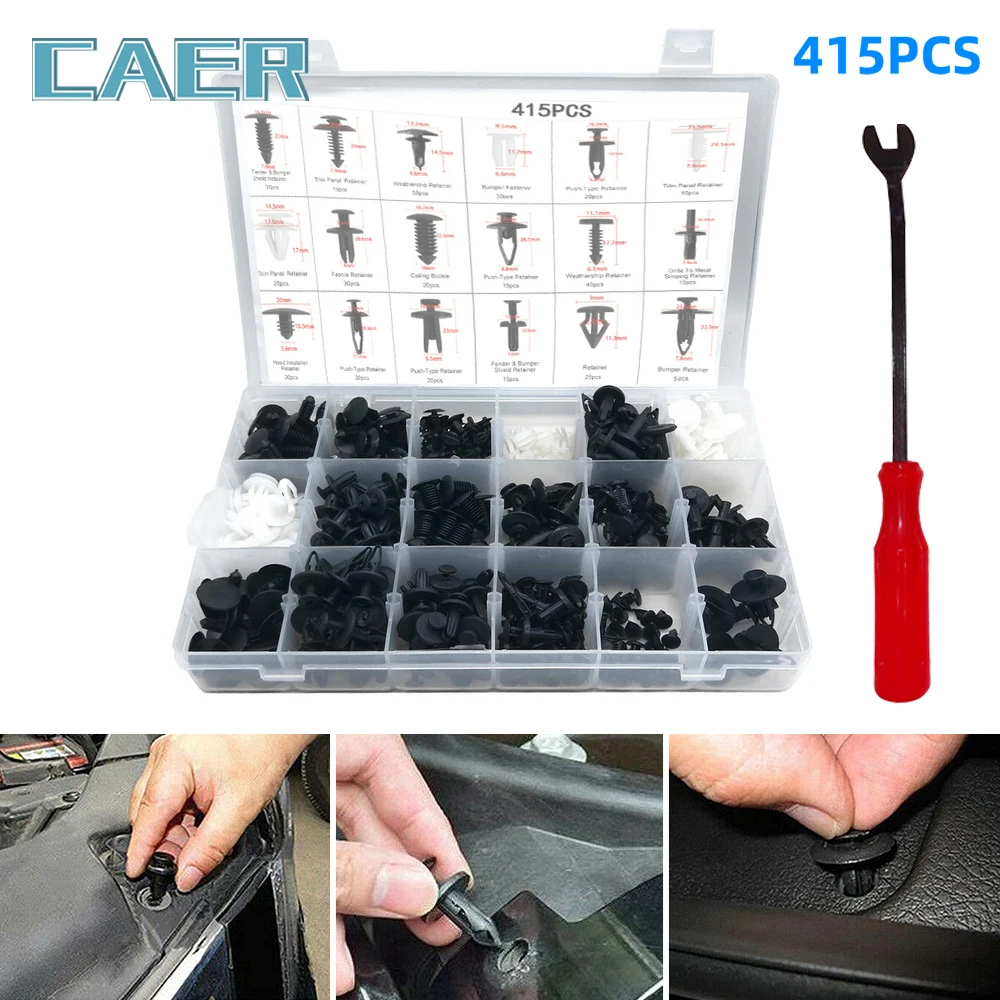 Car Fastener Clip Mixed Kit Plastic Push Fixed Pin Threaded Rivet Clips for Car Door Trim Body Bumper Panel Auto Repair Parts
Car Fastener Clip Mixed Kit Plastic Push Fixed Pin Threaded Rivet Clips for Car Door Trim Body Bumper Panel Auto Repair Parts