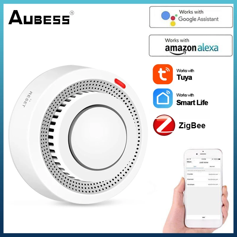 Детектор дыма Tuya Zigbee3.0, умный детектор дыма с датчиком для умного дома, с прогрессивным огнем, противопожарной сигнализацией
Детектор дыма Tuya Zigbee3.0, умный детектор дыма с датчиком для умного дома, с прогрессивным огнем, противопожарной сигнализацией