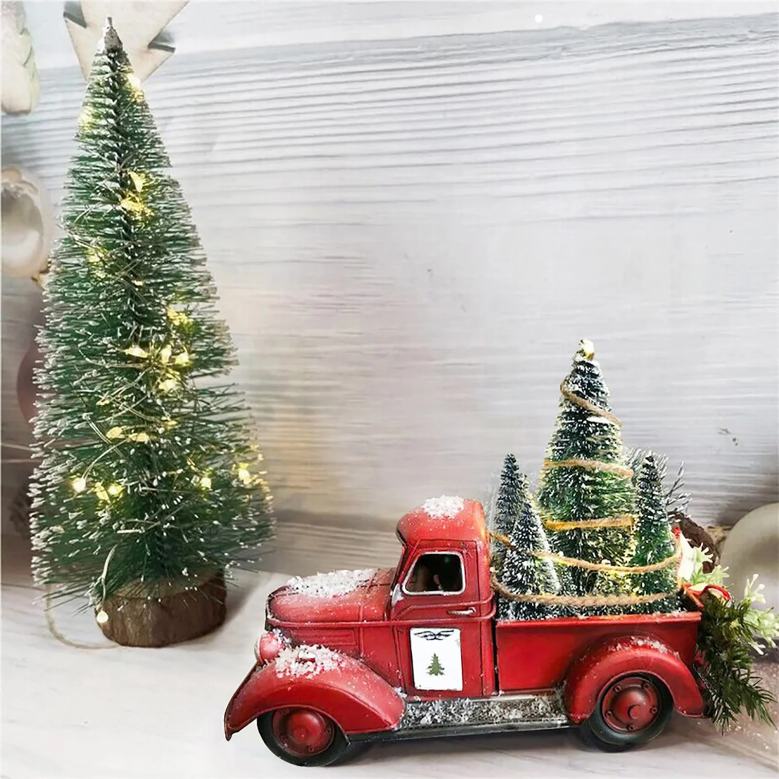 Christmas Vintage Red Truck Toy With Mini Christmas Trees Car Ornament Old Red Metal Pickup Truck Car Model For Christmas Decor
Christmas Vintage Red Truck Toy With Mini Christmas Trees Car Ornament Old Red Metal Pickup Truck Car Model For Christmas Decor