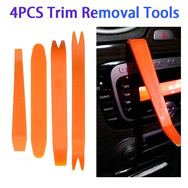 NEW 4Pcs Auto Door Clip Panel Trim Removal Tool Kits car Disassembly Tools Car Interior Plastic Seesaw Conversion Tool 
NEW 4Pcs Auto Door Clip Panel Trim Removal Tool Kits car Disassembly Tools Car Interior Plastic Seesaw Conversion Tool