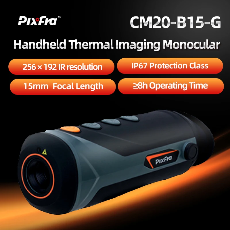 Pixfra CM20 Thermal Imaging Sight Scope Monocular Night Vision for Professional Hunting Infrared Telescope B7 B10 B15
Pixfra CM20 Thermal Imaging Sight Scope Monocular Night Vision for Professional Hunting Infrared Telescope B7 B10 B15