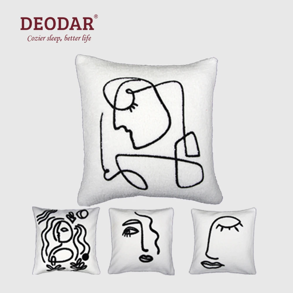 Deodar Luxury Abstract Art Embroidery Throw Pillowcase Nordic Cute Sofa Cushion Cover Bed Headrest for Household Decoration
Deodar Luxury Abstract Art Embroidery Throw Pillowcase Nordic Cute Sofa Cushion Cover Bed Headrest for Household Decoration