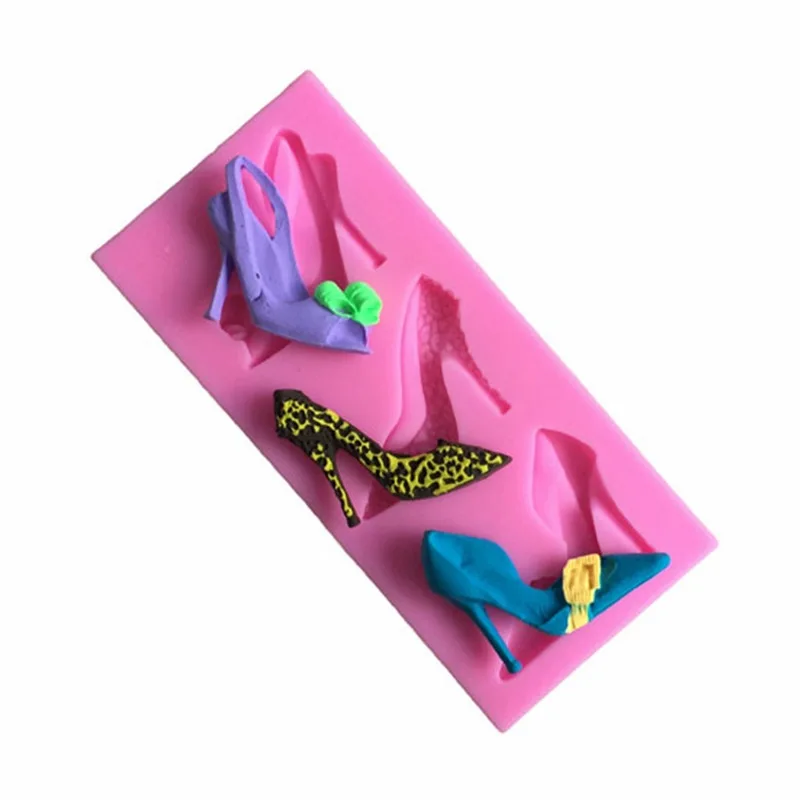 High Heel Shape Silicone Mold Cake Decor Mold High Heeled Shoe Shape Fondant Chocolate Tools Clay Mould G173
High Heel Shape Silicone Mold Cake Decor Mold High Heeled Shoe Shape Fondant Chocolate Tools Clay Mould G173