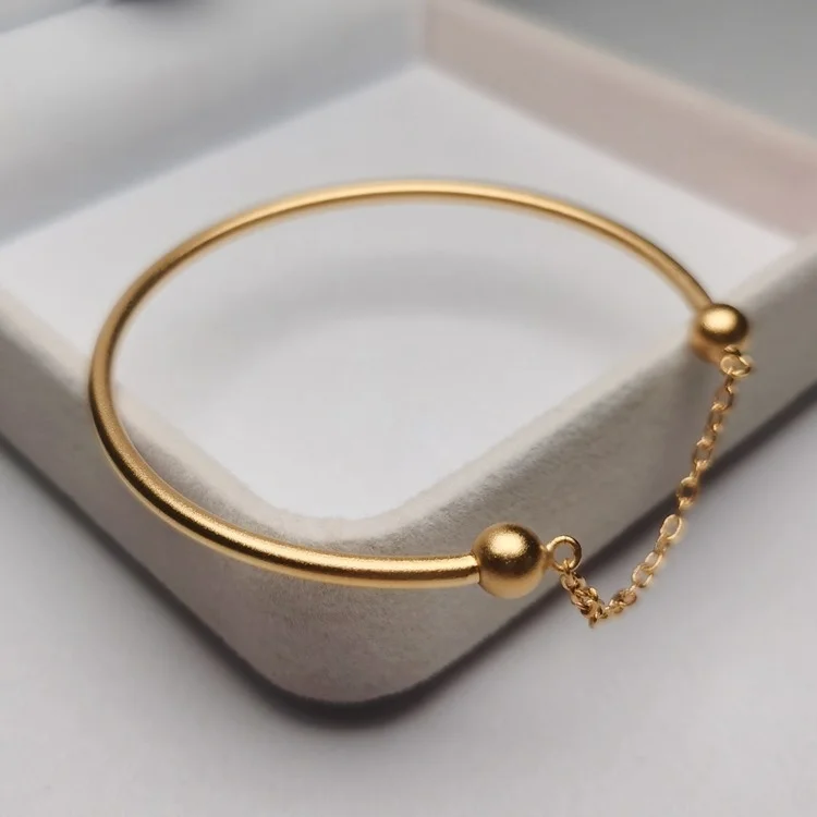 Copy 100% Real Gold 24k Women's Open Diy Beaded Jewelry Color Fine Frost Universal Bracelet
Copy 100% Real Gold 24k Women's Open Diy Beaded Jewelry Color Fine Frost Universal Bracelet