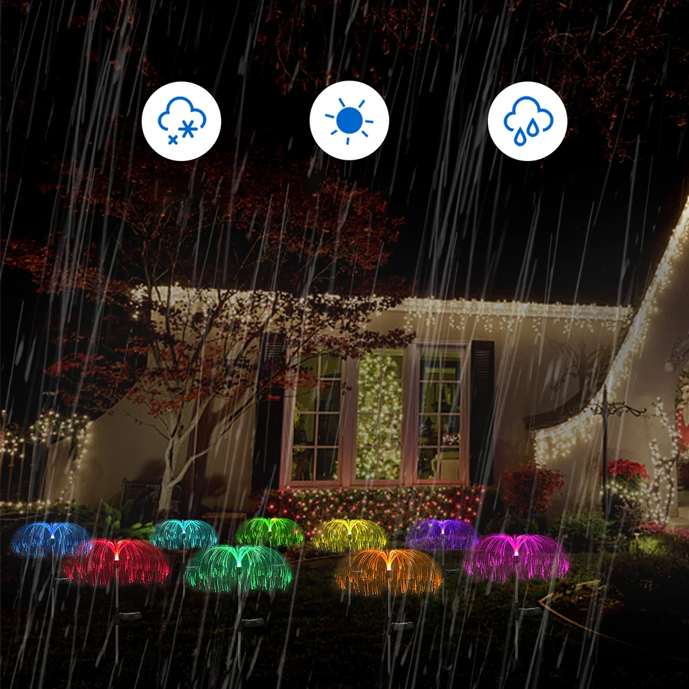 2pcs LED Solar Fiber Optic Light Colorful for Outdoor Ground Plug Decor Lawn Pathway Lamps Garden Road Courtyard Lamp Lighting
2pcs LED Solar Fiber Optic Light Colorful for Outdoor Ground Plug Decor Lawn Pathway Lamps Garden Road Courtyard Lamp Lighting