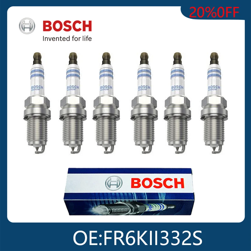 BOSCH 6pcs Double Iridium Spark Plugs 0242240707 FR6KII332S Original Genuine Auto Accessories For CHEVROLET HOLDEN OPEL VAUXHALL
BOSCH 6pcs Double Iridium Spark Plugs 0242240707 FR6KII332S Original Genuine Auto Accessories For CHEVROLET HOLDEN OPEL VAUXHALL