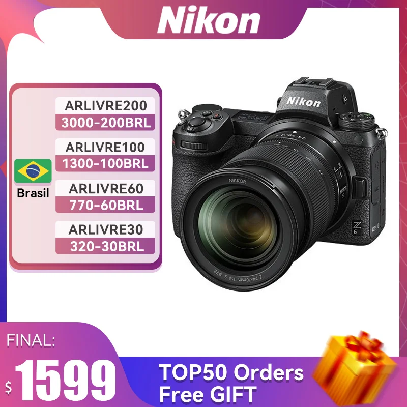 Nikon Camera Z6 Mirrorless Camera Digital Camera Body Compact Camera Professional Photography 4K Video (NEW)
Nikon Camera Z6 Mirrorless Camera Digital Camera Body Compact Camera Professional Photography 4K Video (NEW)