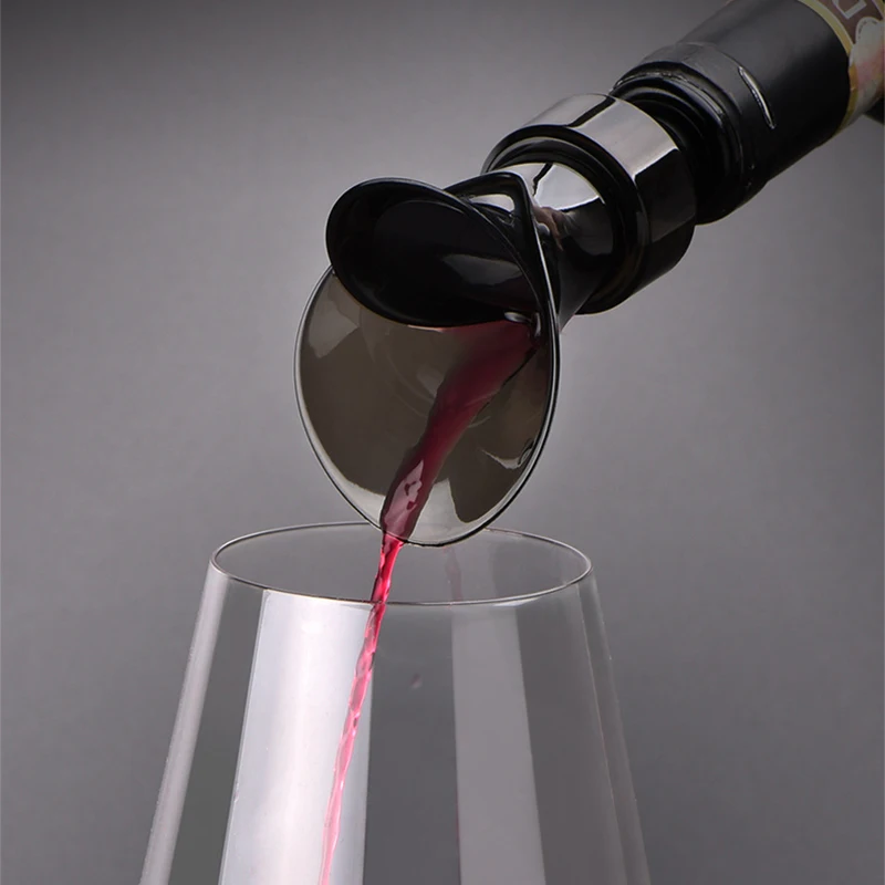 

2 In 1 Decanter Champagne Bottle Stopper Red Wine Aerating Pourer Spout Aerator Portable Filter Stopp Bar Tools Accessories