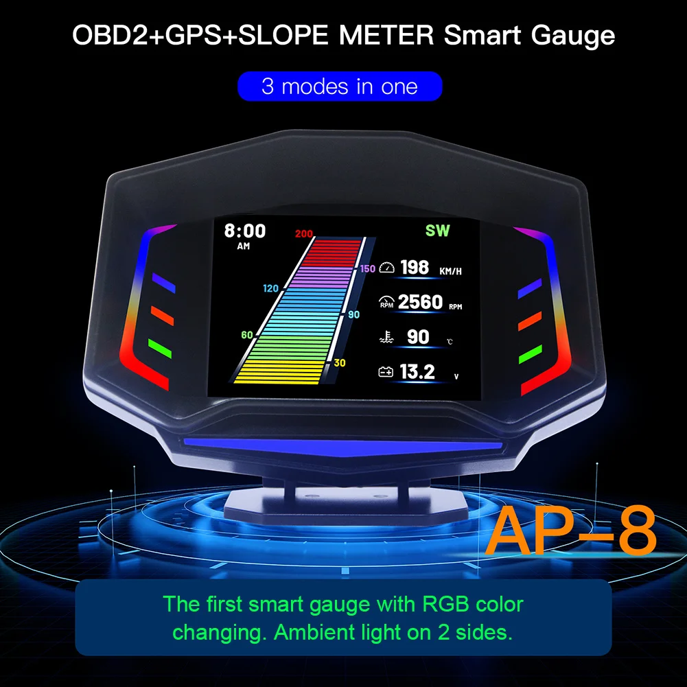 Автомобильный HUD OBD2 GPS дисплей на лобовое расстояние Спидометр компас измеритель наклона дисплей превышения скорости сигнализация автомоб...
Автомобильный HUD OBD2 GPS дисплей на лобовое расстояние Спидометр компас измеритель наклона дисплей превышения скорости сигнализация автомоб...