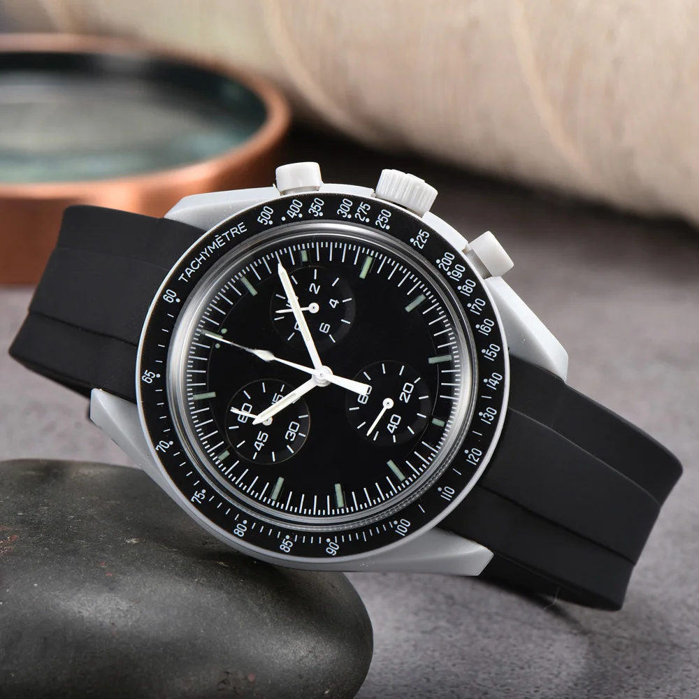 Couple Watch Multifunction Plastic Case Weight Moon Watches For Men swatch Ladies Business Chronograph Explore Planet Clock
Couple Watch Multifunction Plastic Case Weight Moon Watches For Men swatch Ladies Business Chronograph Explore Planet Clock