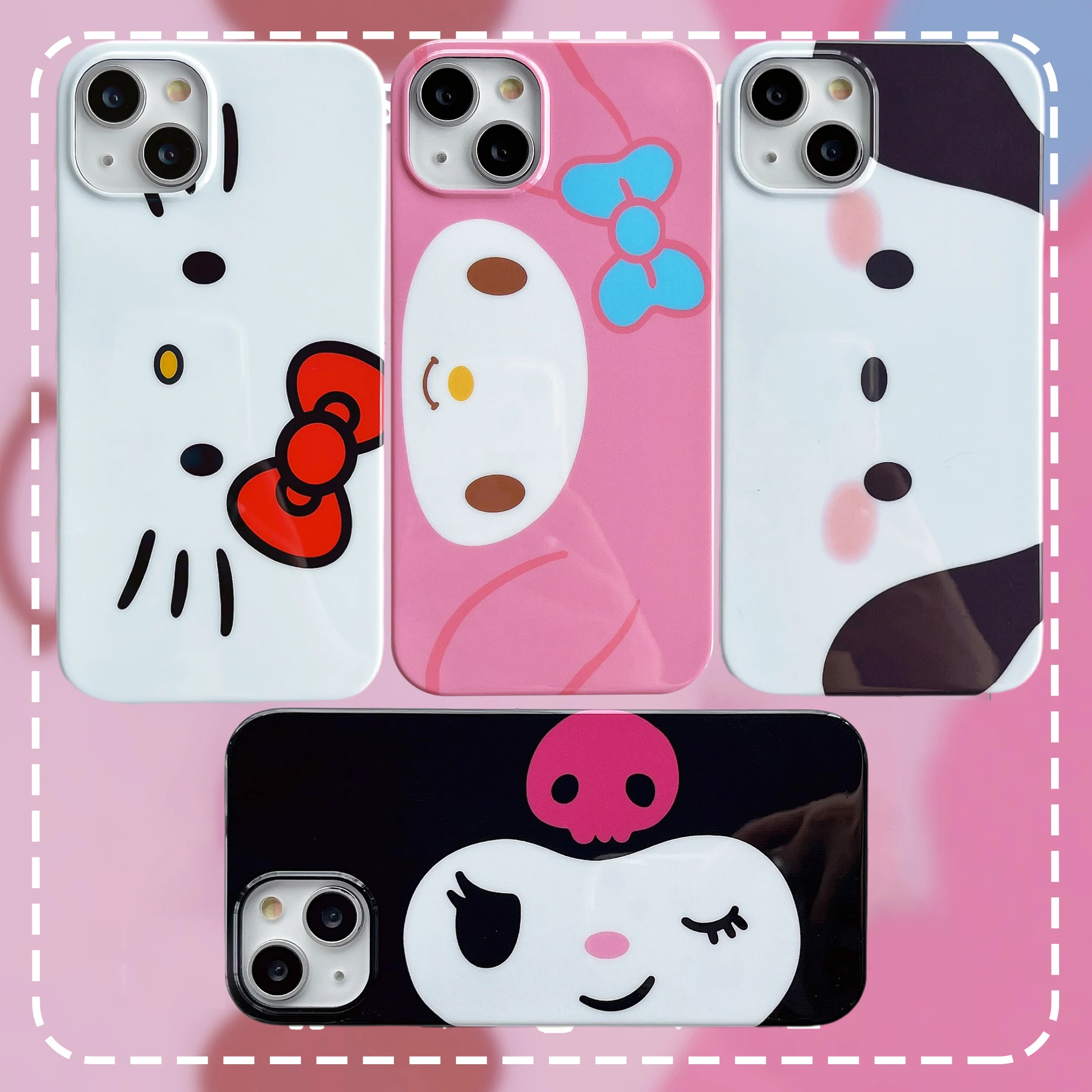 Lovely Sanrio hello kitty pochacco my melody kuromi Phone Case For Iphone 11 12 13 14 Pro max plus Soft Silicone Cover
Lovely Sanrio hello kitty pochacco my melody kuromi Phone Case For Iphone 11 12 13 14 Pro max plus Soft Silicone Cover