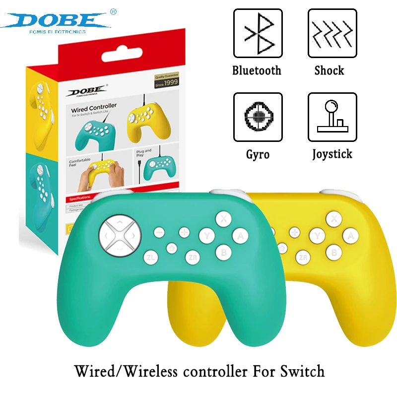 Dobe Wired And Wireless Bluetooth Vibration Gamepad For Nintendo Switch NS USB Gaming Controller For Switch Game Accessories
Dobe Wired And Wireless Bluetooth Vibration Gamepad For Nintendo Switch NS USB Gaming Controller For Switch Game Accessories