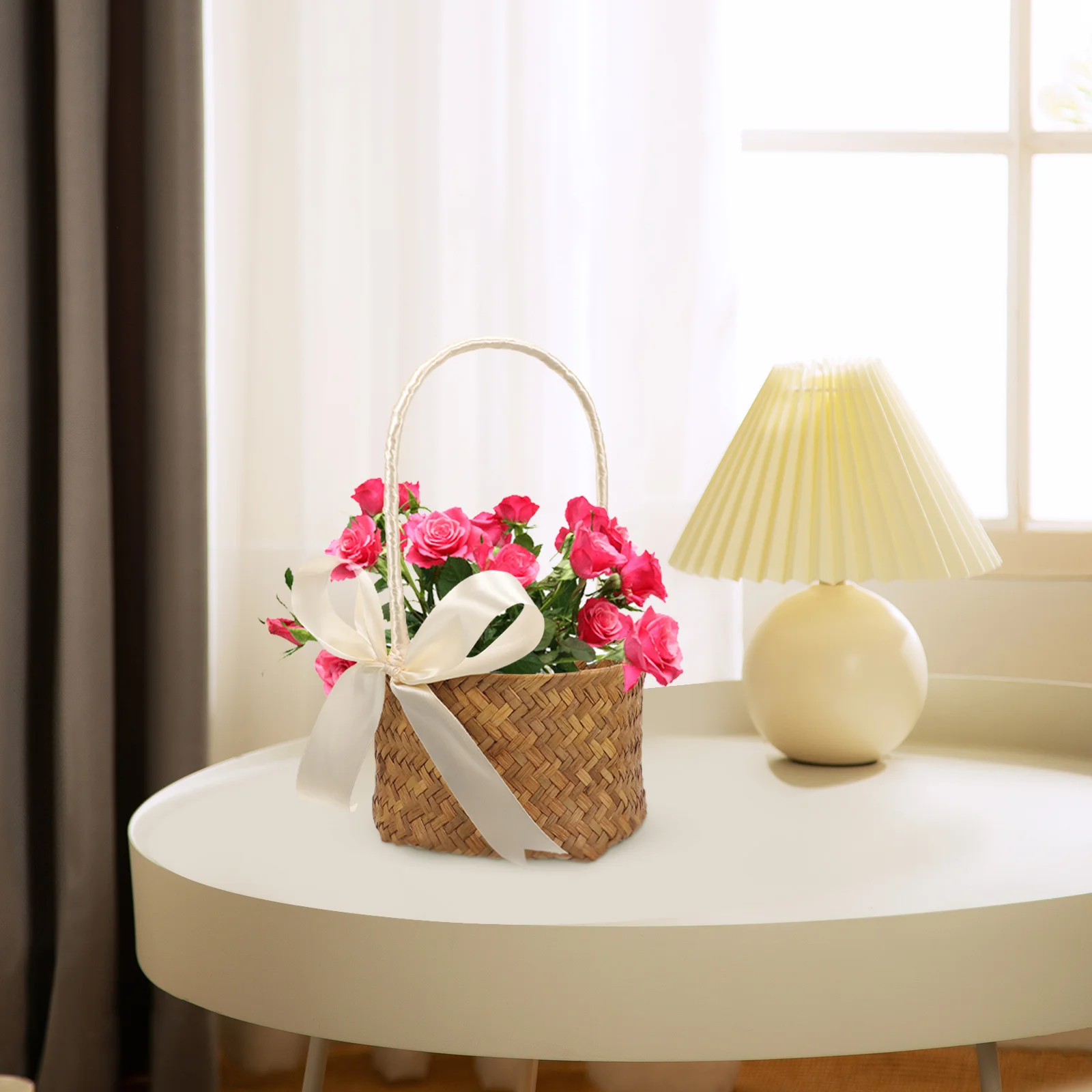 Woven Storage Basket Flower Planter Multi-purpose Picnic Decorative Pot Baskets Nordic
Woven Storage Basket Flower Planter Multi-purpose Picnic Decorative Pot Baskets Nordic