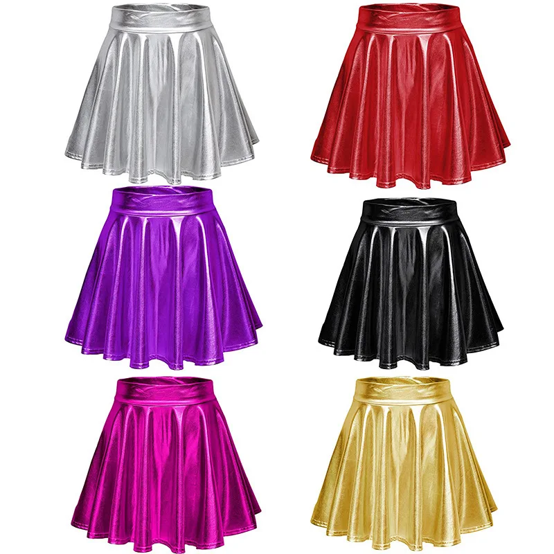 Women Sexy Faux Leather Skirts High Waist Pleated Mini Short Skirt Shirring A-line Work Nightclub Above Knee-Length Skirts T456
Women Sexy Faux Leather Skirts High Waist Pleated Mini Short Skirt Shirring A-line Work Nightclub Above Knee-Length Skirts T456