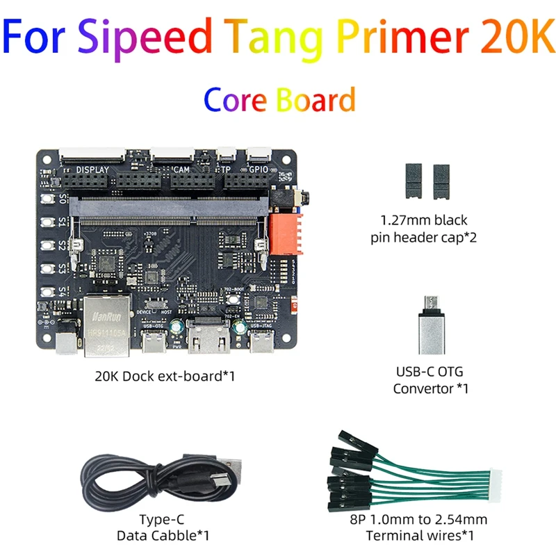 Для Sipeed Tang праймер 20K наборы док-плат макетная плата 128M DDR3 GOWIN GW2A FPGA Goai док-плата минимальная система
Для Sipeed Tang праймер 20K наборы док-плат макетная плата 128M DDR3 GOWIN GW2A FPGA Goai док-плата минимальная система