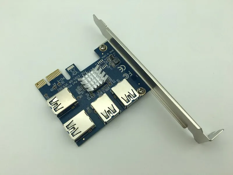 10PCS USB 3.0 4-port Riser Card PCI-Express Host Controller Convert Card Adapter High Speed USB 3.0 Converter for Bitcoin Mining
10PCS USB 3.0 4-port Riser Card PCI-Express Host Controller Convert Card Adapter High Speed USB 3.0 Converter for Bitcoin Mining