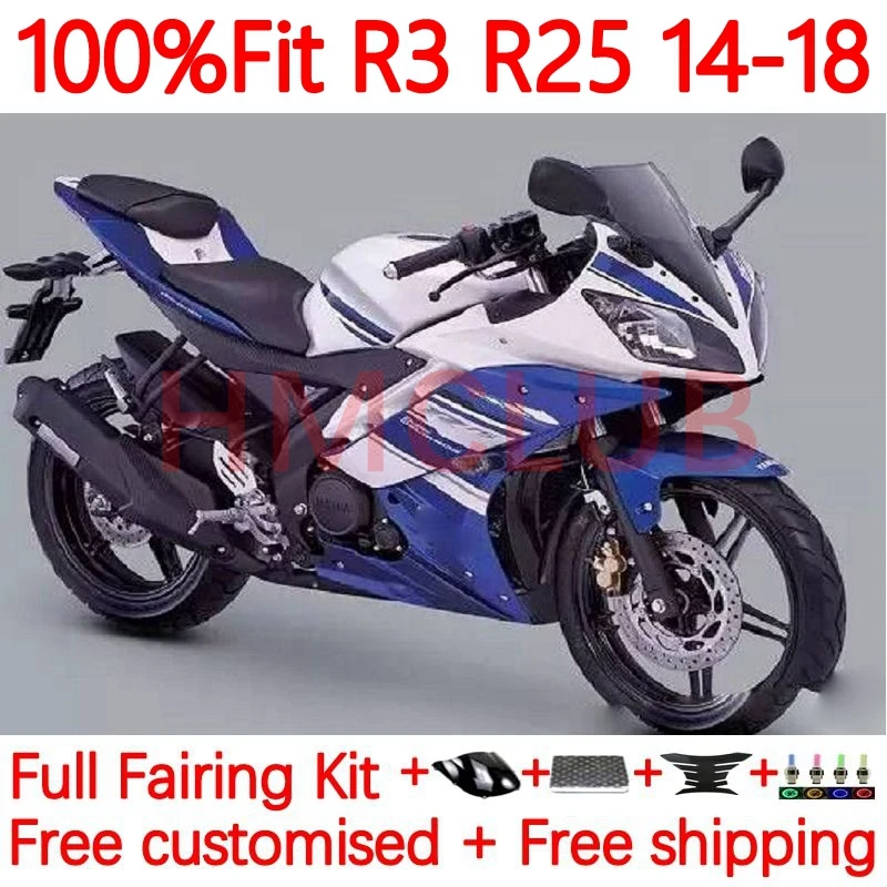 Injection For YAMAHA YZF R3 R25 YZFR25 YZFR3 YZF-R25 2014 2015 2016 2017 2018 YZF-R3 14 15 16 17 18 Fairing 30No.64 factory blue
Injection For YAMAHA YZF R3 R25 YZFR25 YZFR3 YZF-R25 2014 2015 2016 2017 2018 YZF-R3 14 15 16 17 18 Fairing 30No.64 factory blue