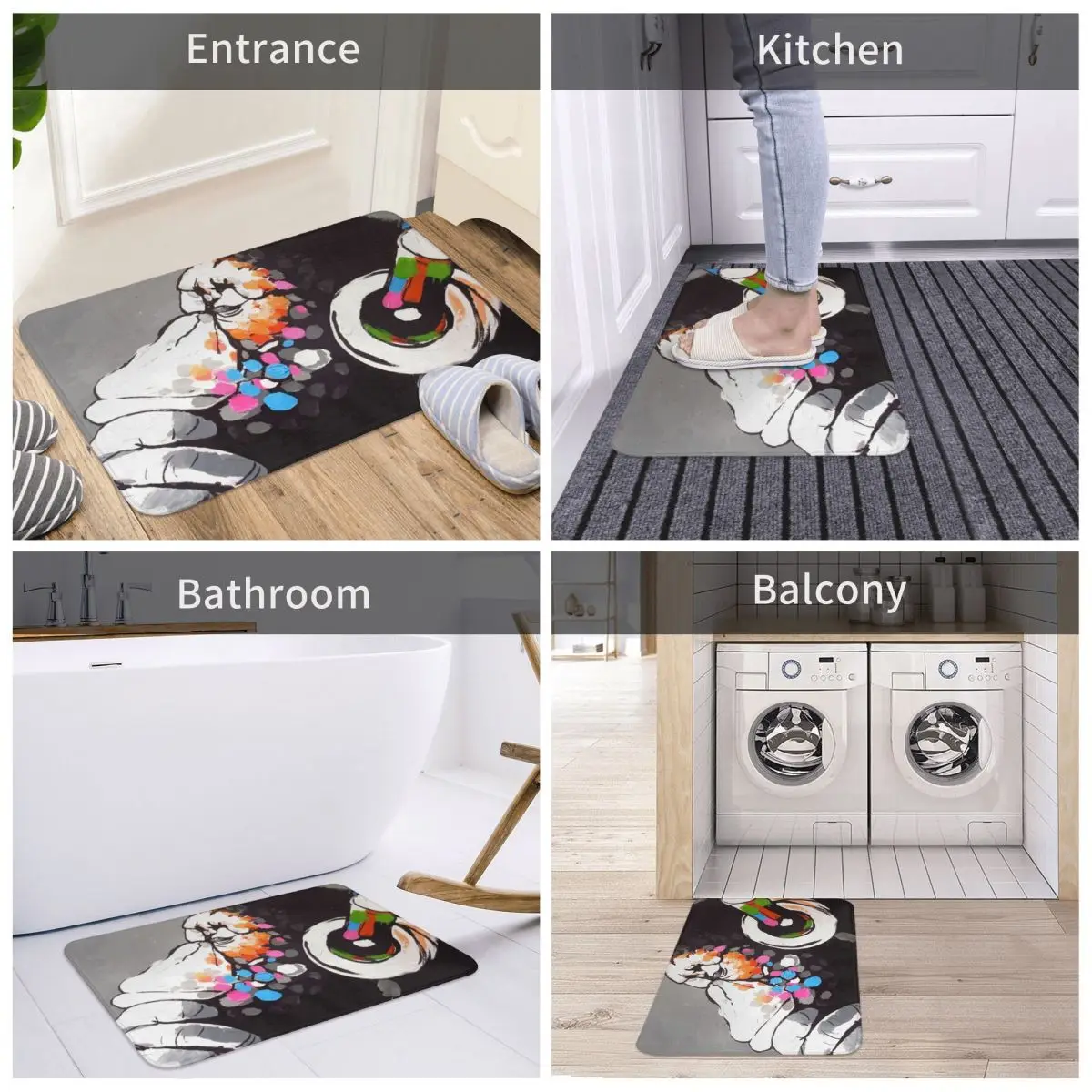 Bath Mat Banksy DJ Monkey Decor 3D Rug Carpet Doormat Nonslip Entrance Living Room Home Kitchen Sand Scraping Dust Bedroom Porch
Bath Mat Banksy DJ Monkey Decor 3D Rug Carpet Doormat Nonslip Entrance Living Room Home Kitchen Sand Scraping Dust Bedroom Porch