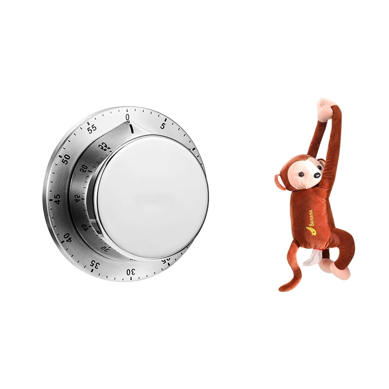 1 шт. кухонный таймер из нержавеющей стали с магнитной основой и 1 шт. креативная коробка с обезьянами и салфетками с мультяшным рисунком
1 шт. кухонный таймер из нержавеющей стали с магнитной основой и 1 шт. креативная коробка с обезьянами и салфетками с мультяшным рисунком