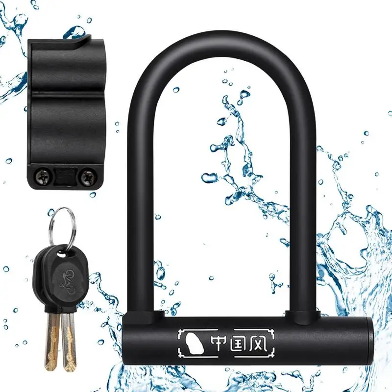 Bike U Lock Anti-theft Motorcycle U Lock Anti-rust High Hardness Safety Lock Cylinder Lock Holder Alloy Key For Bicycle Gear 
Bike U Lock Anti-theft Motorcycle U Lock Anti-rust High Hardness Safety Lock Cylinder Lock Holder Alloy Key For Bicycle Gear