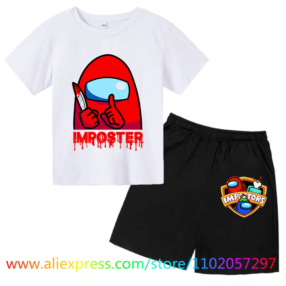 2022 Summer Game Among Us T-shirt Sets Kids Clothes Boy Cartoon Casual Funny Short Sleeve Clothe Kawaii Loose Tops Pullove
2022 Summer Game Among Us T-shirt Sets Kids Clothes Boy Cartoon Casual Funny Short Sleeve Clothe Kawaii Loose Tops Pullove