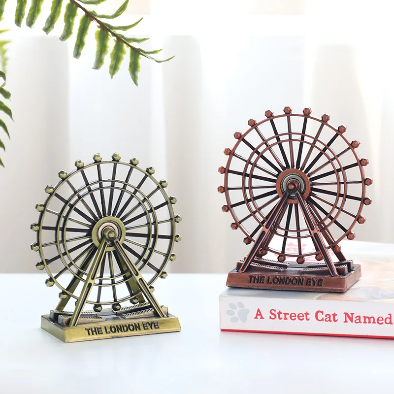 Retro Wrought Iron Rotating Ferris Wheel Ornaments Creative Home Desktop Decoration Metal Model Crafts Ornaments
Retro Wrought Iron Rotating Ferris Wheel Ornaments Creative Home Desktop Decoration Metal Model Crafts Ornaments