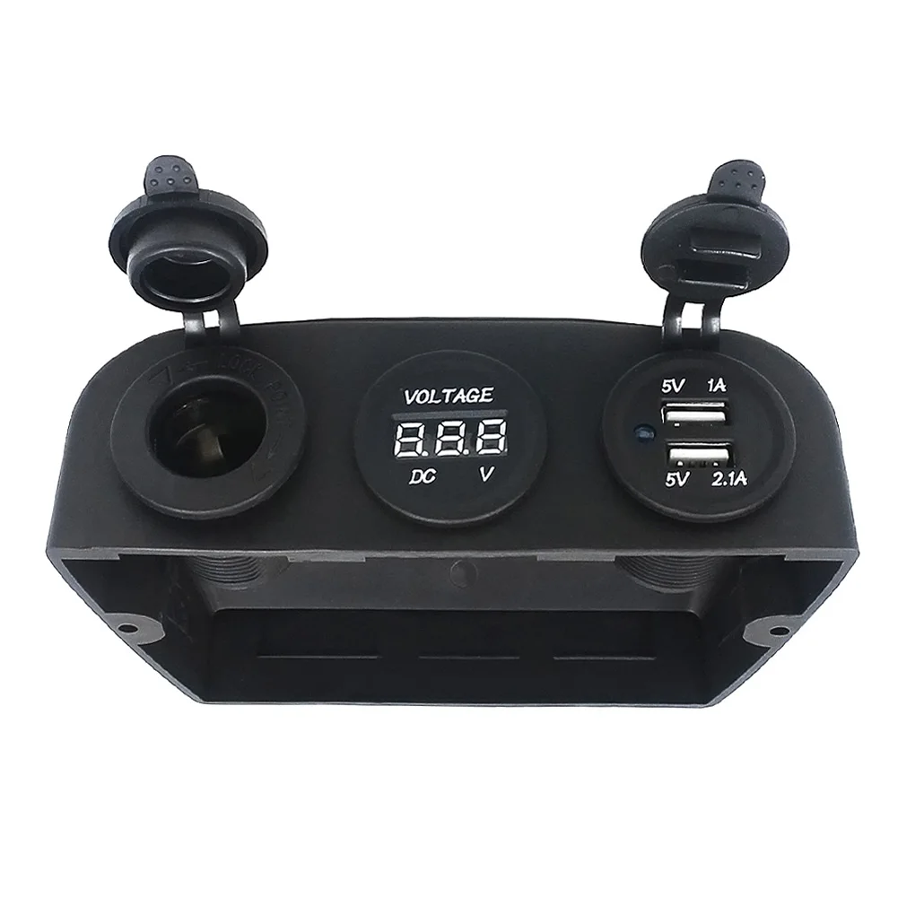 100% Brand New Dual USB Sockets Voltmeter Car Lighter Socket Charger Power Adapter Car Ignition Socket
100% Brand New Dual USB Sockets Voltmeter Car Lighter Socket Charger Power Adapter Car Ignition Socket