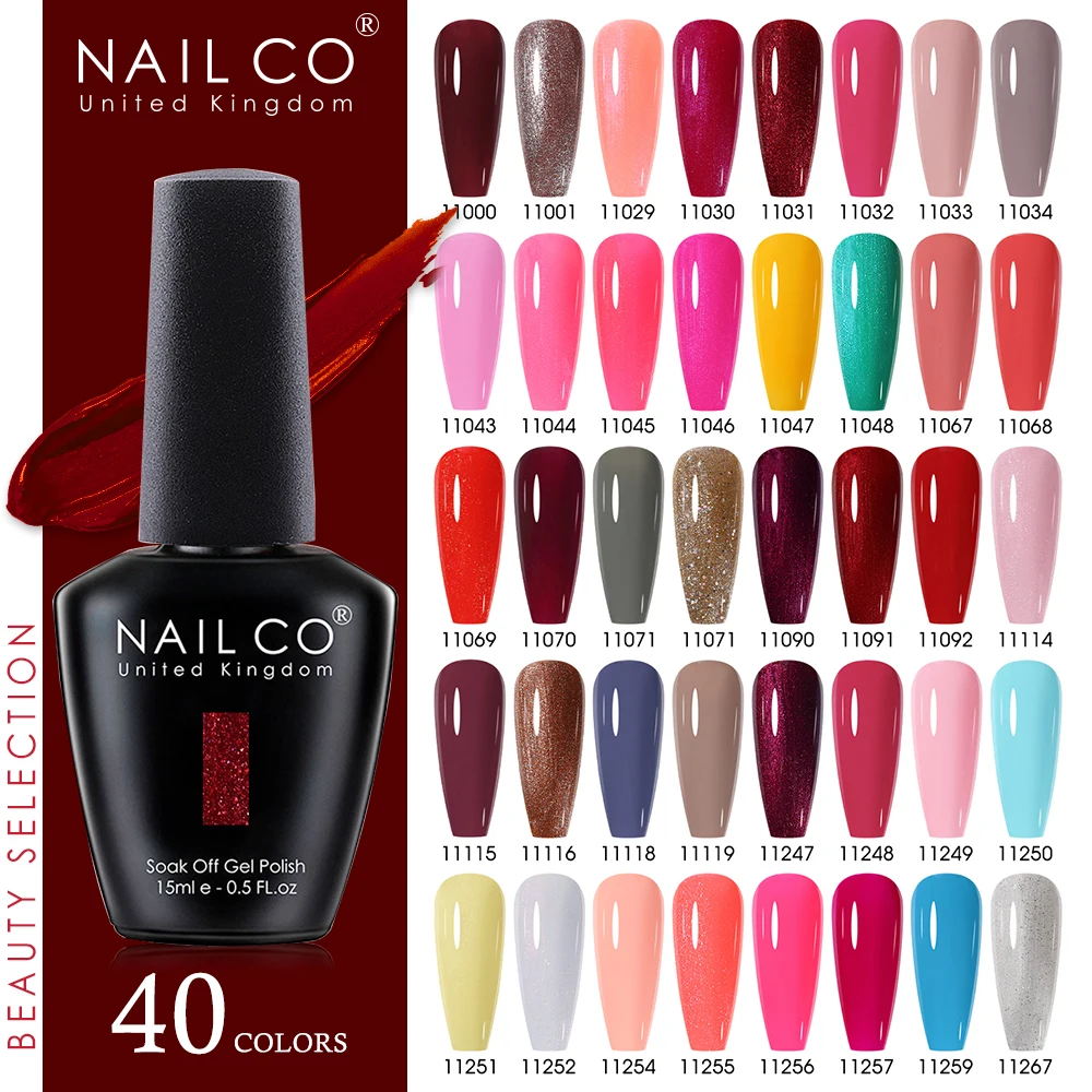 NAILCO 15ml Dark Red Brown Color Series Gel Nail Polish Nude Gel Varnish UV Gellak Design Lacquer TopBase Coat Nail Art Manicure
NAILCO 15ml Dark Red Brown Color Series Gel Nail Polish Nude Gel Varnish UV Gellak Design Lacquer TopBase Coat Nail Art Manicure