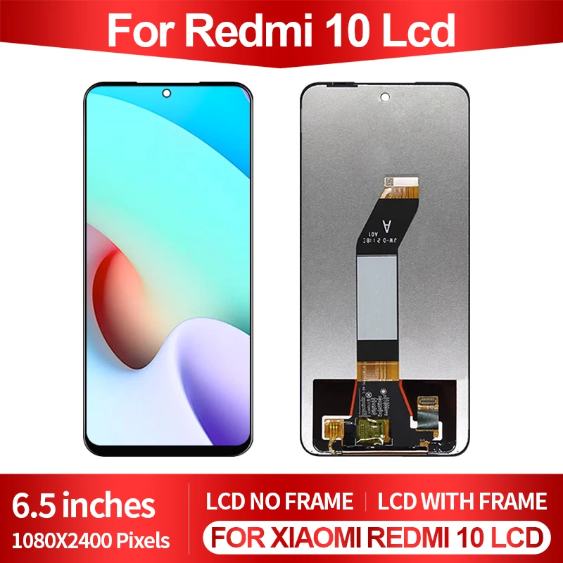 ЖК-дисплей 6,5 дюйма для Xiaomi Redmi 10 с сенсорным экраном и дигитайзером в сборе с рамкой, бесплатная доставка
ЖК-дисплей 6,5 дюйма для Xiaomi Redmi 10 с сенсорным экраном и дигитайзером в сборе с рамкой, бесплатная доставка