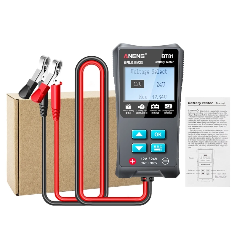 12V 24V Car Tester Automotive 100-1700 CCA Load Tester Auto Cranking / Max Load/ Charging System Test Dropship
12V 24V Car Tester Automotive 100-1700 CCA Load Tester Auto Cranking / Max Load/ Charging System Test Dropship