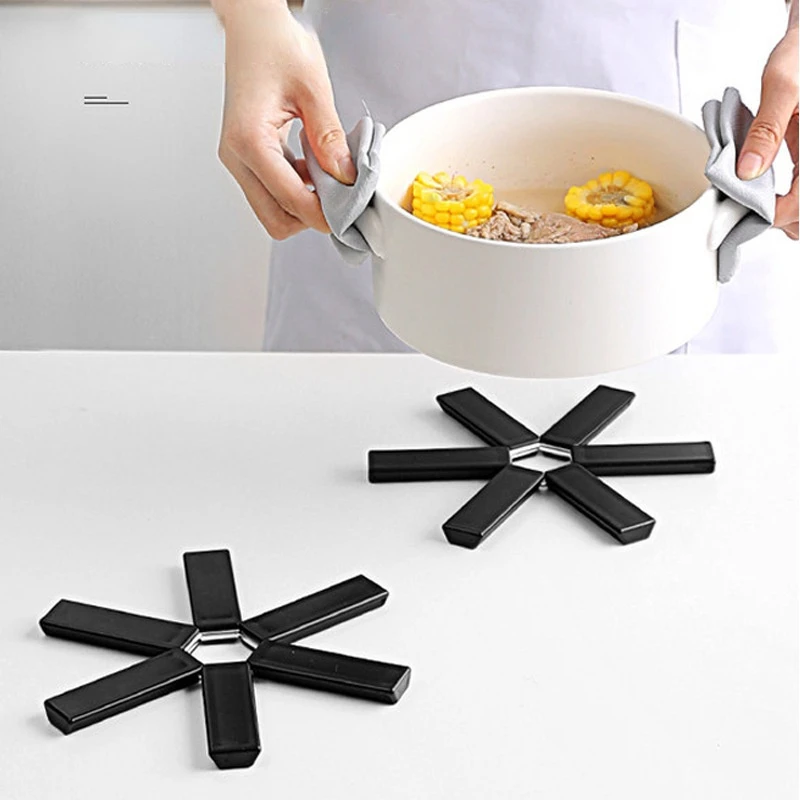 

Foldable Home Pot Pads Kitchen Creative Portable Heat Insulation Anti-scalding Dishes Placemats Coasters Placemats For Table