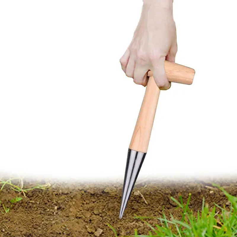 Hole Punch Stainless Steel Wooden Durable Cultivation Outdoor Migration Sow Dibber Wood Handle Plant Practical Garden Tools
Hole Punch Stainless Steel Wooden Durable Cultivation Outdoor Migration Sow Dibber Wood Handle Plant Practical Garden Tools