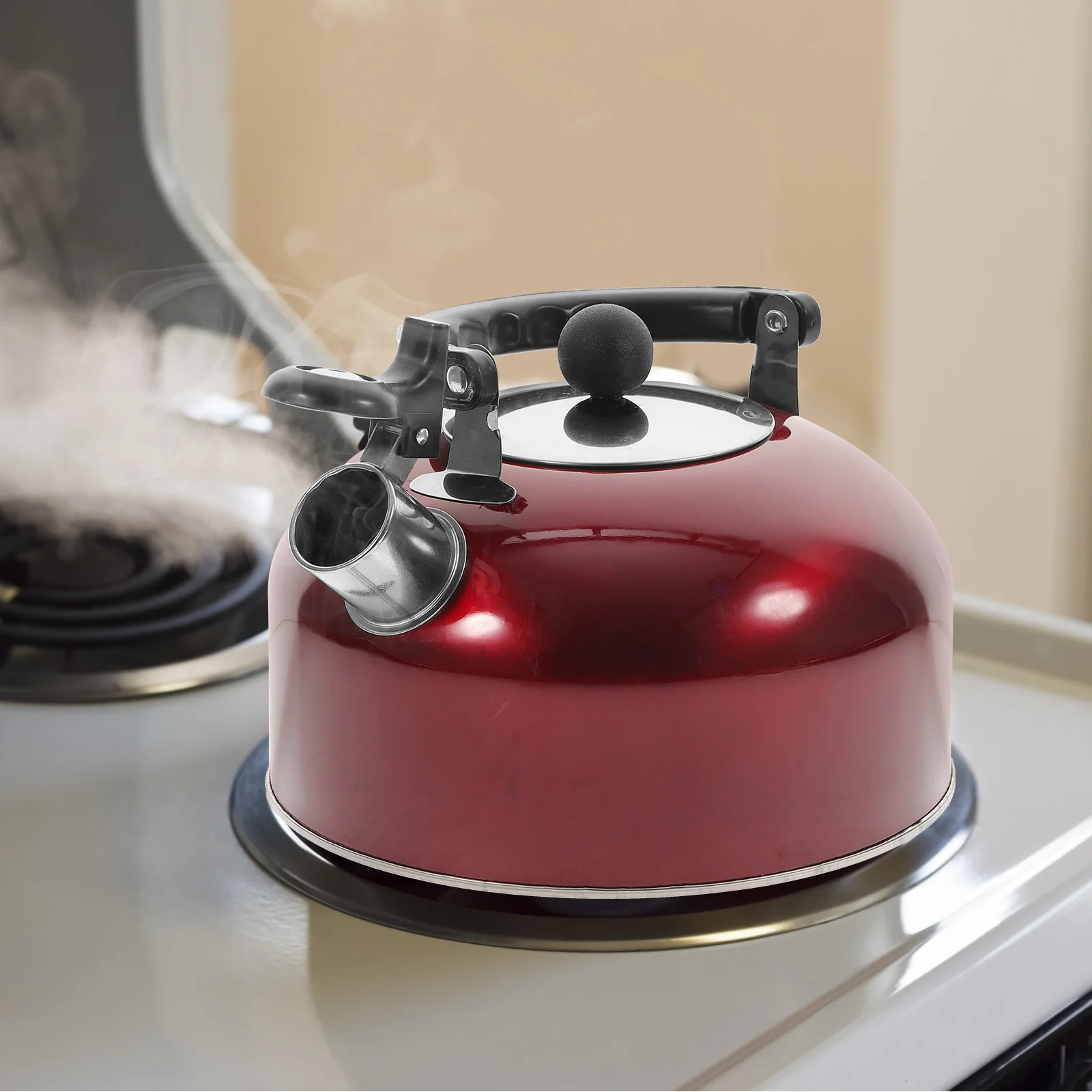 Buzzing Kettle Food Grade Tea Pot Home Espresso Machine Whistle Sounding Stainless Steel Whistling Pots Red Teapot Make
Buzzing Kettle Food Grade Tea Pot Home Espresso Machine Whistle Sounding Stainless Steel Whistling Pots Red Teapot Make