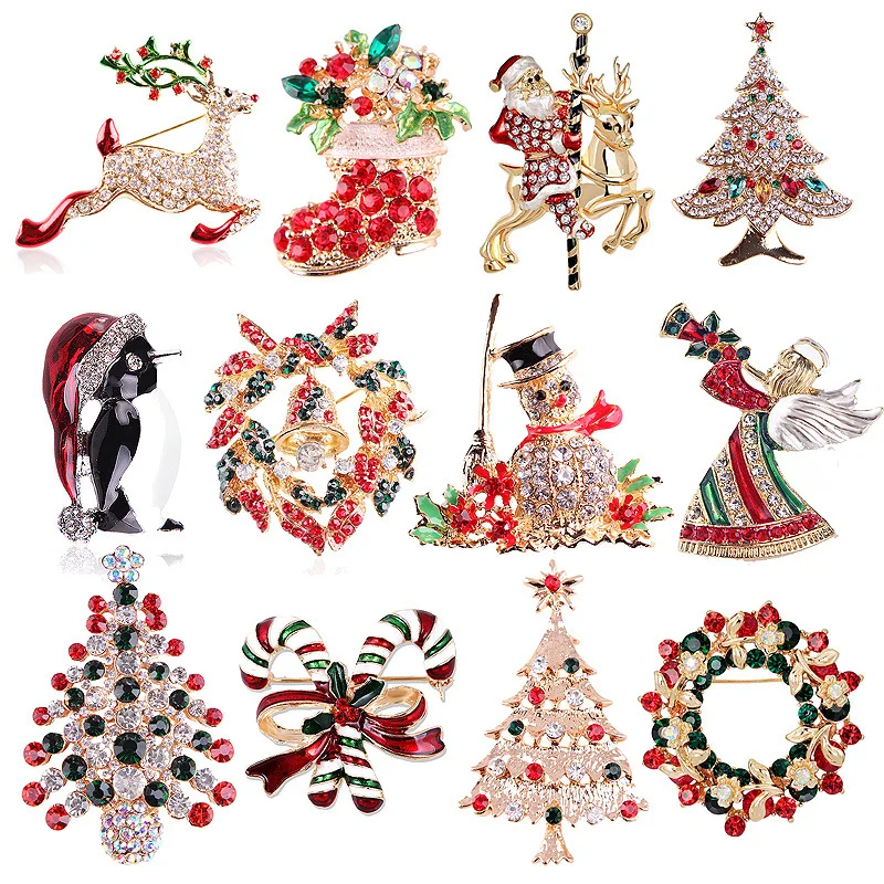 New Christmas Brooch Accessories Christmas Tree Old Man Garland Anime Metal Pins Vintage Jewelry Brooches For Women Friends Gift
New Christmas Brooch Accessories Christmas Tree Old Man Garland Anime Metal Pins Vintage Jewelry Brooches For Women Friends Gift
