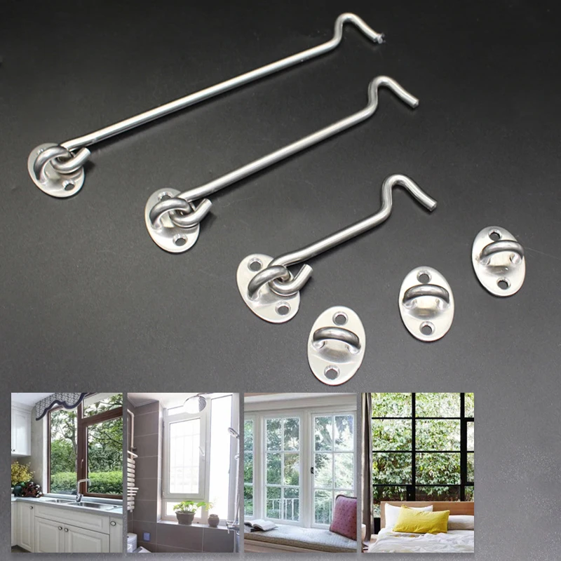 Door Bolt Stainless Steel Window Sliding Door Latch Cabin Hook And Eye Latch Lock Shed Gate Door Catch Silent Holder Household
Door Bolt Stainless Steel Window Sliding Door Latch Cabin Hook And Eye Latch Lock Shed Gate Door Catch Silent Holder Household