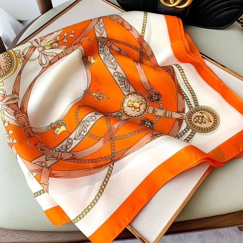 Fashion Lady Hair Shawl Silk Square Scarf Women Satin Bandana Print Bag Scarves Head Band and Wrap Female Neckerchief Hijab 2022
Fashion Lady Hair Shawl Silk Square Scarf Women Satin Bandana Print Bag Scarves Head Band and Wrap Female Neckerchief Hijab 2022