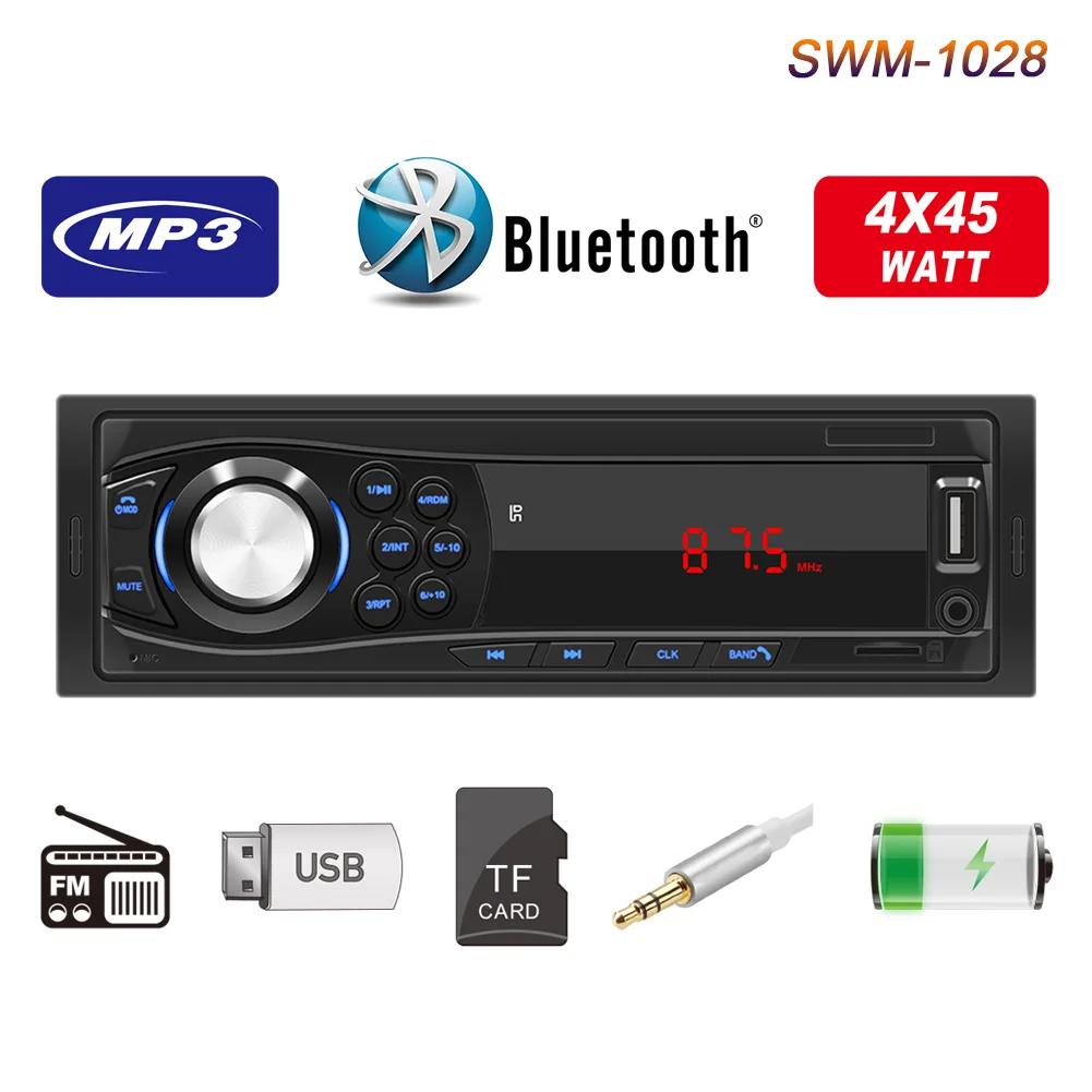 Новинка 1028, автомобильный Bluetooth-плеер с громкой связью, MP3 картой, U-диском, FM-радио
Новинка 1028, автомобильный Bluetooth-плеер с громкой связью, MP3 картой, U-диском, FM-радио