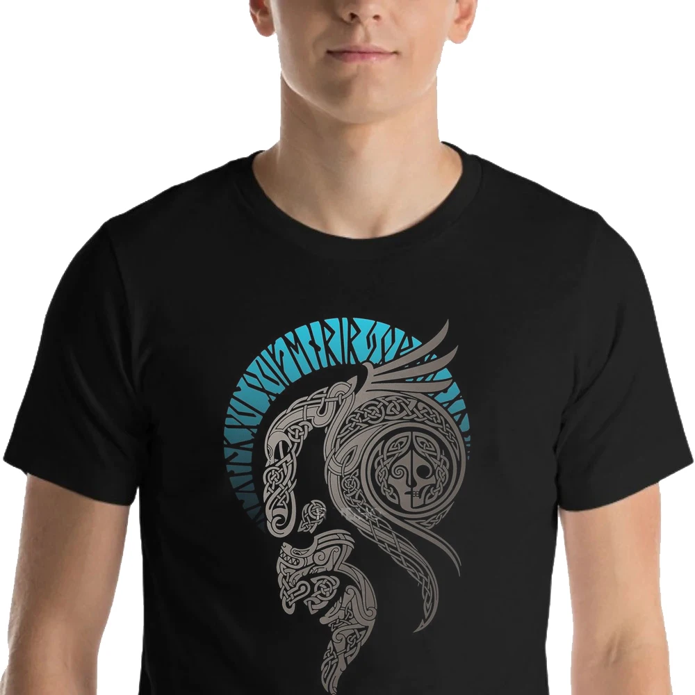 HX Viking T-shirts Viking Warrior Tattoo Pattern Printed T-shirt Cotton Tees Summer Short Sleeve Tops Women Casual Shirts
HX Viking T-shirts Viking Warrior Tattoo Pattern Printed T-shirt Cotton Tees Summer Short Sleeve Tops Women Casual Shirts