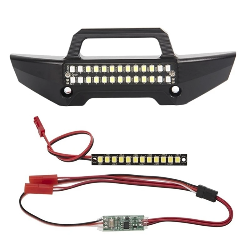 Metal Front Bumper With Waterproof Front Rear LED Light Bar For TRAXXAS 1/10 MAXX RC Car Upgrade Parts Accessories
Metal Front Bumper With Waterproof Front Rear LED Light Bar For TRAXXAS 1/10 MAXX RC Car Upgrade Parts Accessories