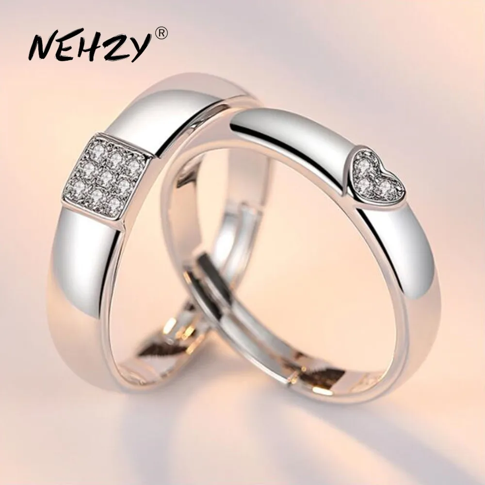 NEHZY, новые ювелирные изделия с серебряным покрытием, модное кольцо для пары, простое кольцо в форме сердца, Женское кольцо в подарок
NEHZY, новые ювелирные изделия с серебряным покрытием, модное кольцо для пары, простое кольцо в форме сердца, Женское кольцо в подарок
