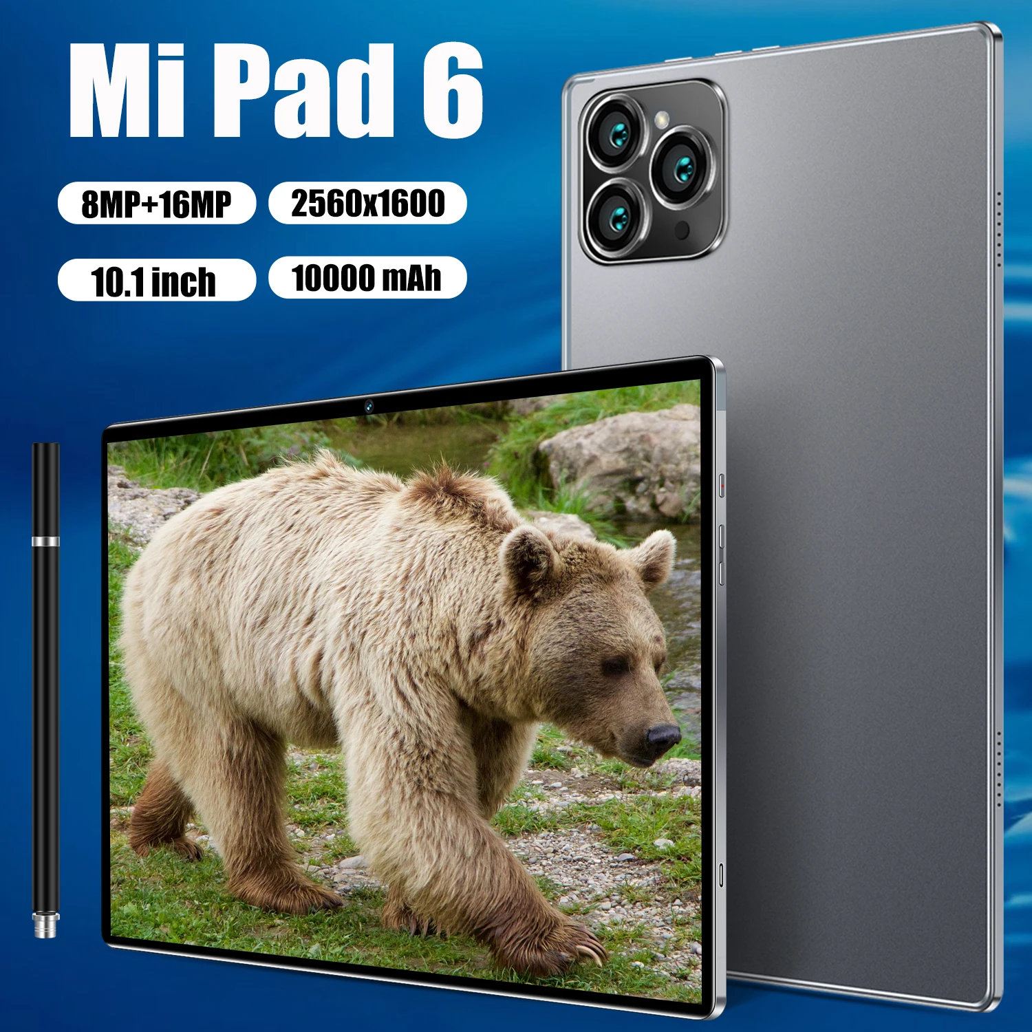 10-дюймовый планшет Android Mi Pad 6 Pro, тактильный планшет с клавиатурой, 16 ГБ + 512 ГБ, глобальные планшеты, телефон с двумя SIM-картами или Wi-Fi, Google Play
10-дюймовый планшет Android Mi Pad 6 Pro, тактильный планшет с клавиатурой, 16 ГБ + 512 ГБ, глобальные планшеты, телефон с двумя SIM-картами или Wi-Fi, Google Play